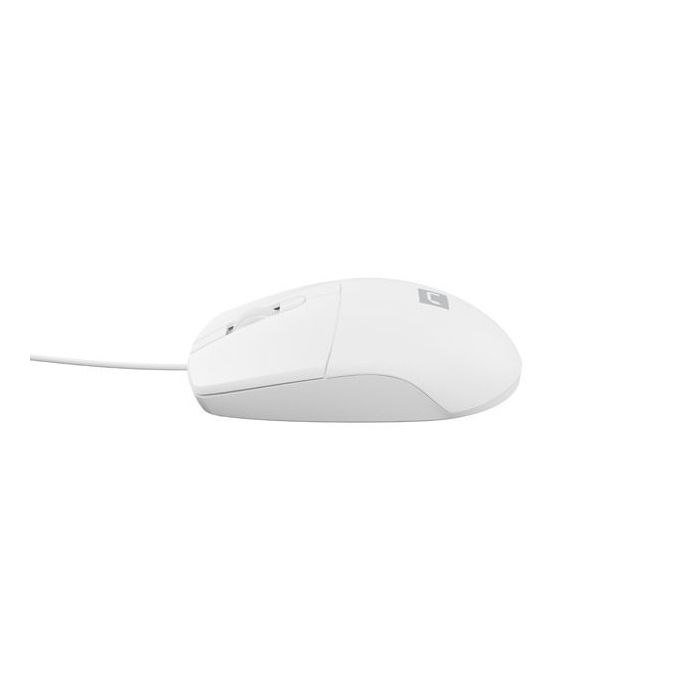 Natec Ruff 2 Raton Optico - 1000 dpi - Cable de 1,5 mtrs - 3 Botones - Color Blanco