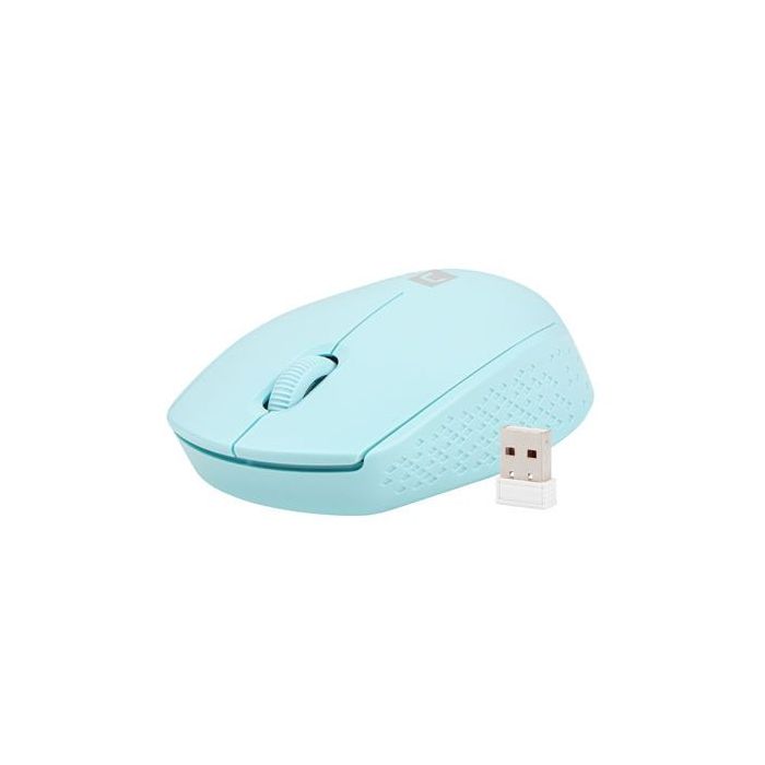 Natec Stork Raton Optico Inalambrico - 1600 dpi - Adaptador USB - 3 Botones - Color Azul