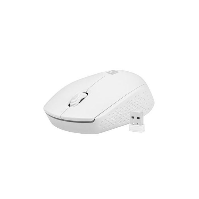 Natec Stork Raton Optico Inalambrico - 1600 dpi - Adaptador USB - 3 Botones - Color Blanco