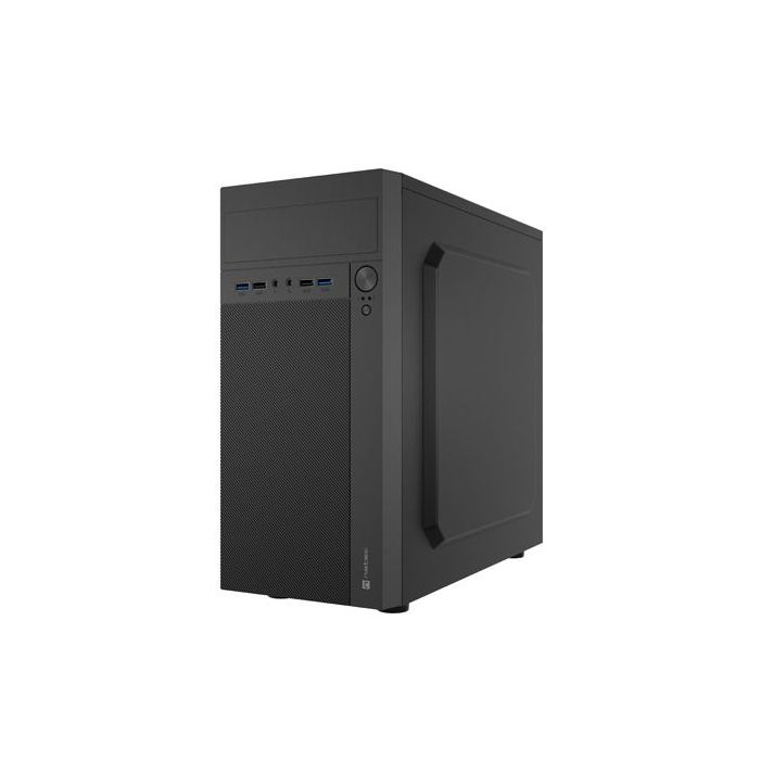 Natec Helix Caja Mini Torre MiniATX - Compatible Micro-ATX y Mini-ITX - 2xUSB 3.0, 2xUSB2.0 y 2xMiniJack - Color Negro