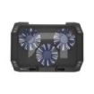 Natec Oriole Base Refrigeradora para Portatil de 17.3  - 3 Ventiladores de 120 mm - Control de Velocidad - Iluminacion Led - Hub
