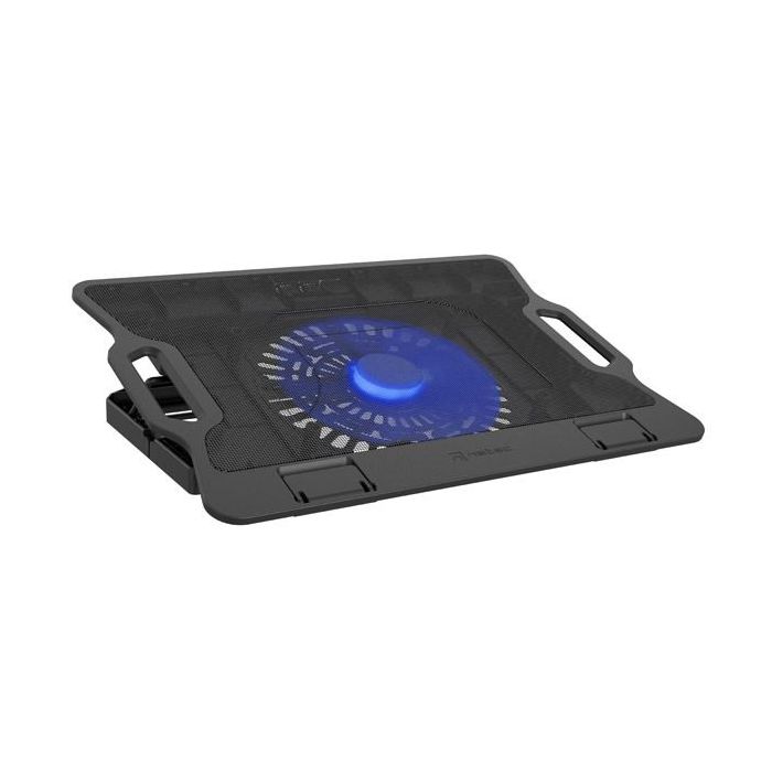 Natec Dipper 2 Base Refrigeradora para Portatil de 17.3  - Gran Ventilador de 180 mm - Control de Velocidad - Iluminacion Led -