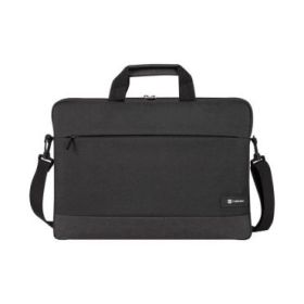 Natec Goa Maletin para Portatiles de 15.6  - Ligero y Acolchado - Bolsillo Frontal - Color Negro