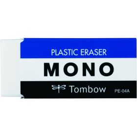 Tombow Mono Goma de Borrar Blanda - 19g - Formato M - PVC Libre de Ftalatos y Latex - Funda de Papel - Color Blanco