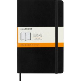 Moleskine Classic Libreta de Tapa Blanda - Papel Marfil Rayado - 70g/m2 - Apertura 180º - Esquinas Redondeadas - Marcapaginas -