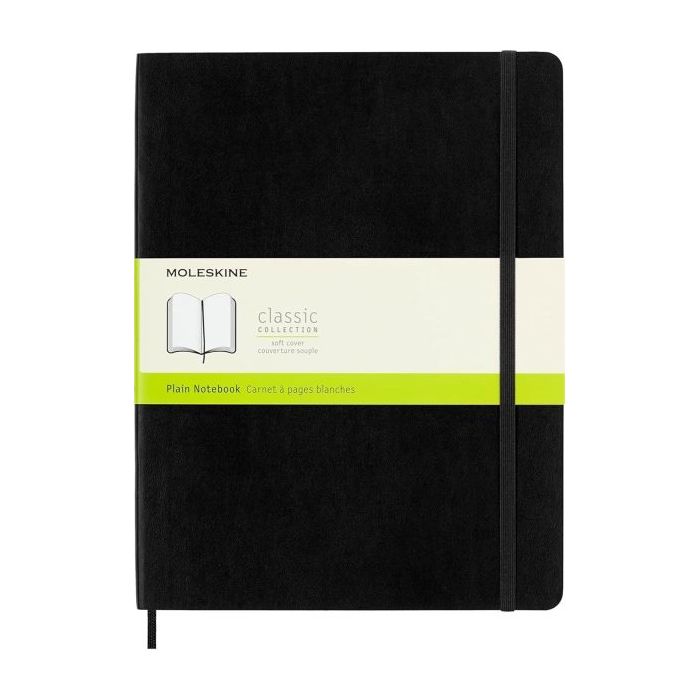 Moleskine Classic Libreta de Tapa Blanda - Papel Marfil Liso - 70g/m2 - Apertura 180º - Esquinas Redondeadas - Marcapaginas - Bo
