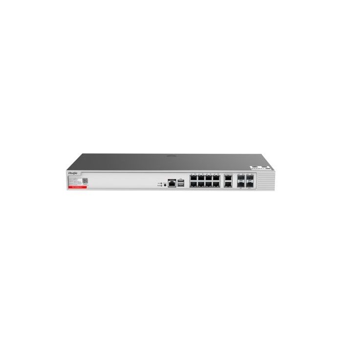 Ruijie RG-WS6012-L Controlador de Acceso para Red Inalambrica - WiFi - 2 Puertos SFP+ de 10Gbps - 2 Puertos Combo SFP/RJ45 - 8 P