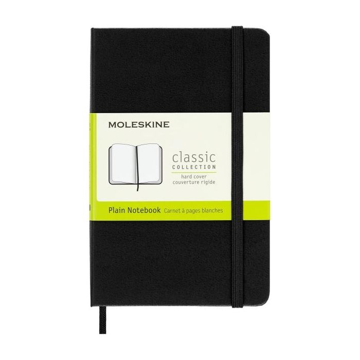 Moleskine Classic Libreta de Tapa Dura - Papel Marfil Liso - 70g/m2 - Apertura 180º - Esquinas Redondeadas - Marcapaginas - Bols