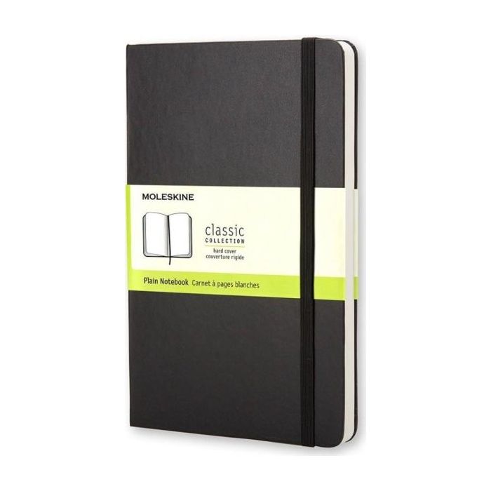Moleskine Classic Libreta de Tapa Dura - Papel Marfil Liso - 70g/m2 - Apertura 180º - Esquinas Redondeadas - Marcapaginas - Bols