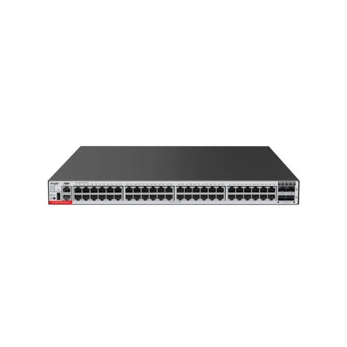 Ruijie RG-CS83-48GT4XS-PD Switch Modular - 48 Puertos Ethernet hasta 1Gbps - 4x SFP+ hasta 10Gbps - PoE/PoE+ hasta 1480W - Color