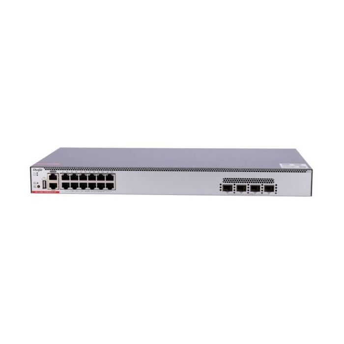 Ruijie RG-CS86-12XMG4VS-UP Switch con Auto-Negociacion - 12 Puertos hasta 10Gbps - 4x SFP28 hasta 25Gbps - PoE/PoE+/PoE++ - 2 Ve