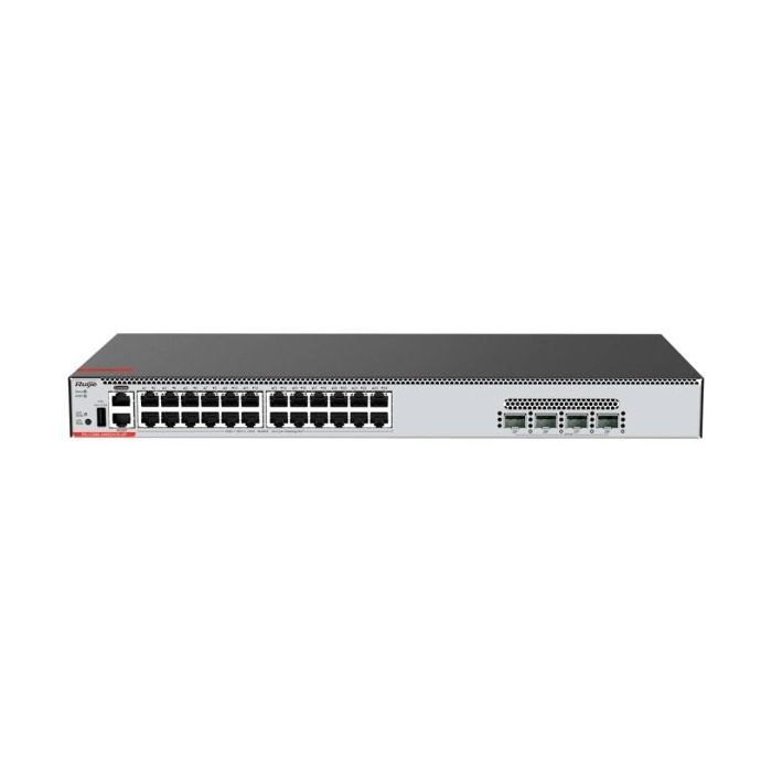 Ruijie RG-CS86-24MG4VS-UP Switch con Auto-Negociacion - 24 Puertos hasta 5Gbps - 4x SFP28 hasta 25Gbps - PoE/PoE+/PoE++ hasta 37