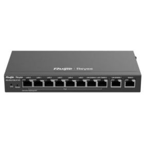 Ruijie RG-EG210G-P-V3 Router Gestionado - 10 Puertos - 8x PoE 110W - Soporta hasta 4 Enlaces WAN - 600Mbps - Capacidad hasta 200