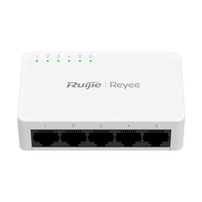 Ruijie RG-ES05F Switch de Sobremesa - 5 Puertos - Velocidad hasta 100Mbps - Color Blanco