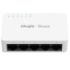 Ruijie RG-ES05G-L Switch No Gestionado - 5 Puertos - Velocidad hasta 1Gbps - Carcasa de Plastico - Color Blanco