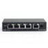 Ruijie RG-ES105GD Switch No Gestionado - 5 Puertos - Velocidad hasta 1Gbps - Carcasa en Acero - Color Negro