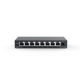 Ruijie RG-ES108GD Switch No Gestionado - 8 Puertos - Velocidad hasta 1Gbps - Carcasa de Acero - Color Negro