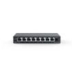 Ruijie RG-ES108GD Switch No Gestionado - 8 Puertos - Velocidad hasta 1Gbps - Carcasa de Acero - Color Negro
