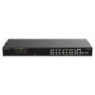 Ruijie RG-ES118FGS-LP Switch - 16 Puertos Ethernet hasta 100Mbps - 2 Puertos Gigabit Rj45/SFP Combo - PoE/PoE+ hasta 120W - Carc