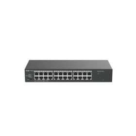 Ruijie RG-ES124G-L Switch No Gestionado - 24 Puertos - Velocidad hasta 1Gbps - Carcasa de Acero - Color Negro
