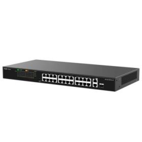 Ruijie RG-ES126FGS-LP Switch - 24 Puertos Ethernet hasta 100Mbps - 1X Uplink hasta 1Gbps - 1X Rj45/SFP Combo hasta 1Gbps - PoE/P