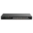 Ruijie RG-ES126FGS-P Switch - 24 Puertos Ethernet hasta 100Mbps - 1X Uplink hasta 1Gbps - 1X Rj45/SFP Combo hasta 1Gbps - PoE/Po