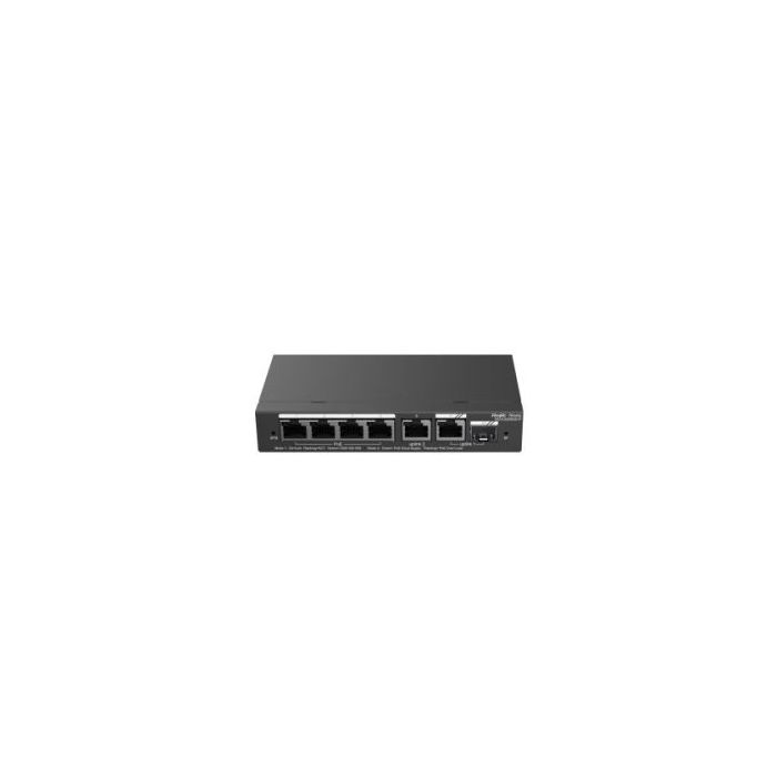 Ruijie RG-ES206GS-P Switch de Sobremesa - 6 Puertos - Velocidad hasta 1Gbps - Rj45/SFP Combo hasta 1Gbps - PoE/PoE+ hasta 54W -