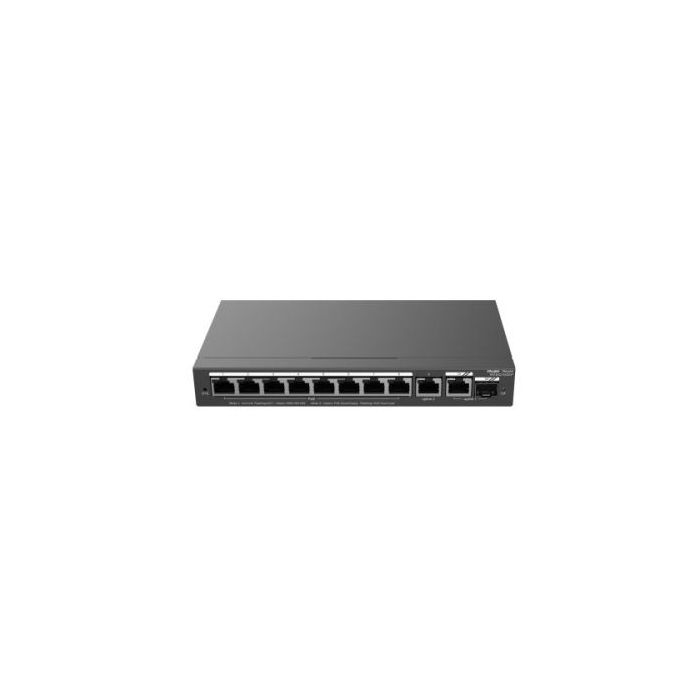 Ruijie RG-ES210GS-P Switch de Sobremesa - 8 Puertos Ethernet 1Gbps - 1X Uplink 1Gbps - 1X Rj45/SFP Combo hasta 1Gbps - PoE/PoE+