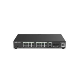 Ruijie RG-ES220GS-P Switch de Sobremesa - 18 Puertos Ethernet hasta 1Gbps - 2x SFP 1Gbps - PoE/PoE+ hasta 250W - Carcasa de Acer