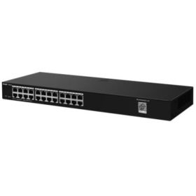 Ruijie RG-ES224GC-V2 Switch - Montaje en Rack 1U - 24 Puertos - Velocidad hasta 1Gbps - Gestion Inteligente - Color Negro
