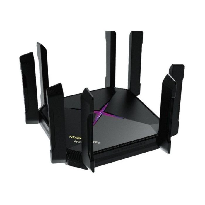 Ruijie RG-EW6000GX Router - 5 Puertos - Velocidad Inalambrica hasta 6Gbps - WiFi 6 AX6000 - Soporte Mesh - Color Negro