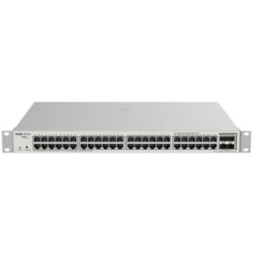 Ruijie RG-NBS3100-48GT4SFP-P-V2 Switch Gestionado en Capa 2 - Montaje en Rack 1U - 48 Puertos - PoE 370W - Color Acero