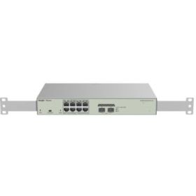 Ruijie RG-NBS3100-8GT2SFP-P-V2 Switch Gestionado en Capa 2 - 8 Puertos - PoE 125W - Carcasa de Acero - Color Acero