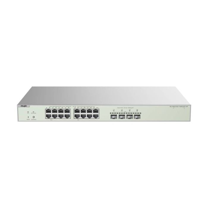 Ruijie RG-NBS3300-16MG4XS-HP Switch Gestionado en Capa 2 - 16 Puertos Ethernet hasta 2.5Gbps - 4x SFP+ hasta 10Gbps - PoE/PoE+ h