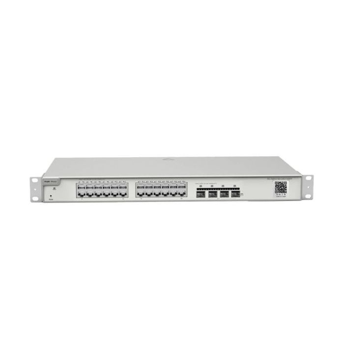 Ruijie RG-NBS5100-24GT4SFP Switch Gestionado - Montaje en Rack 1U - 24 Puertos Ethernet hasta 1Gbps - 4x SFP hasta 1Gbps - Enrut