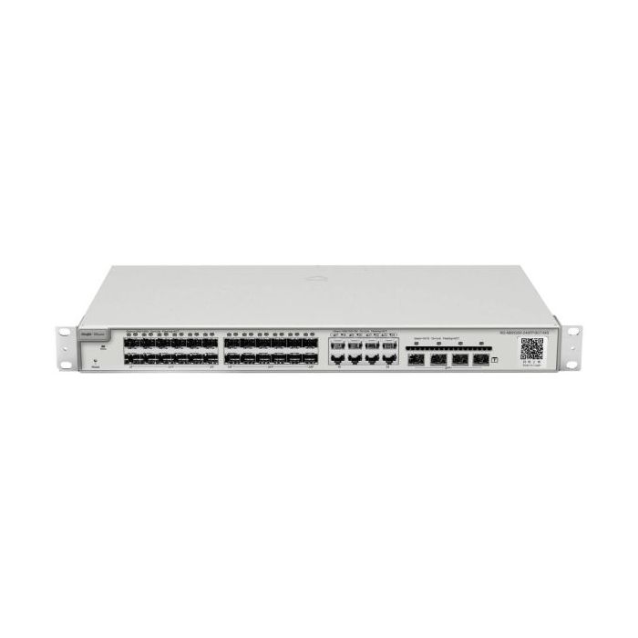 Ruijie RG-NBS5200-24SFP/8GT4XS Switch Gestionado - Montaje en Rack 1U - 8 Puertos Ethernet hasta 1Gbps - 24x SFP hasta 1Gbps - 4