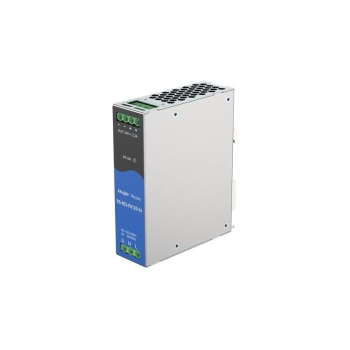 Ruijie RG-NIS-PA120-54 Fuente de Alimentacion Industrial - Potencia hasta 120W - Salida de 54V y 2.2A - Compatible con Riel Din