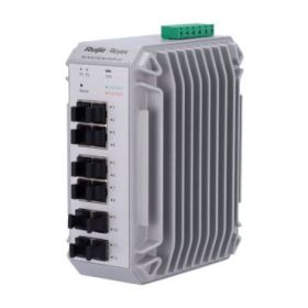 Ruijie RG-NIS3100-8GT4SFP-HP Switch Industrial - 8 Puertos Ethernet hasta 1Gbps - 4x SFP 1Gbps - PoE/PoE+ hasta 240W - Color Gri
