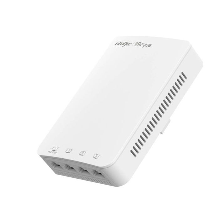 Ruijie RG-RAP1200(P) Punto de Acceso de Doble Banda - Rack 1U - 1.3Gbps - 4x RJ45 - WiFi 5 AC1300 - Ethernet - Antenas Internas