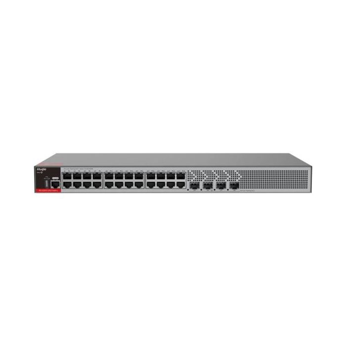 Ruijie RG-S2915-24GT4MS-L Switch con Auto-Negociacion - 24 Puertos Ethernet hasta 1Gbps - 4x SFP hasta 2.5Gbps - Fuente de Alime
