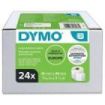 Dymo LabelWriter 13187 Multipack de 24 Rollos de Etiquetas Originales Autoadhesivas - Recomendadas para Direcciones  -Medidas 36