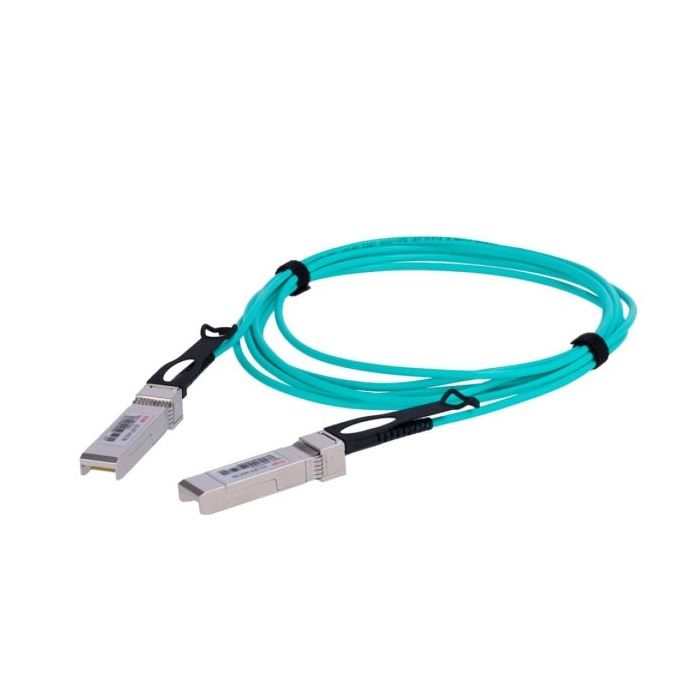 Ruijie XG-SFP-AOC3M Cable de Fibra Optica AOC - SFP+ - 3 Metros - 10 Gbps por Canal - Color Turquesa