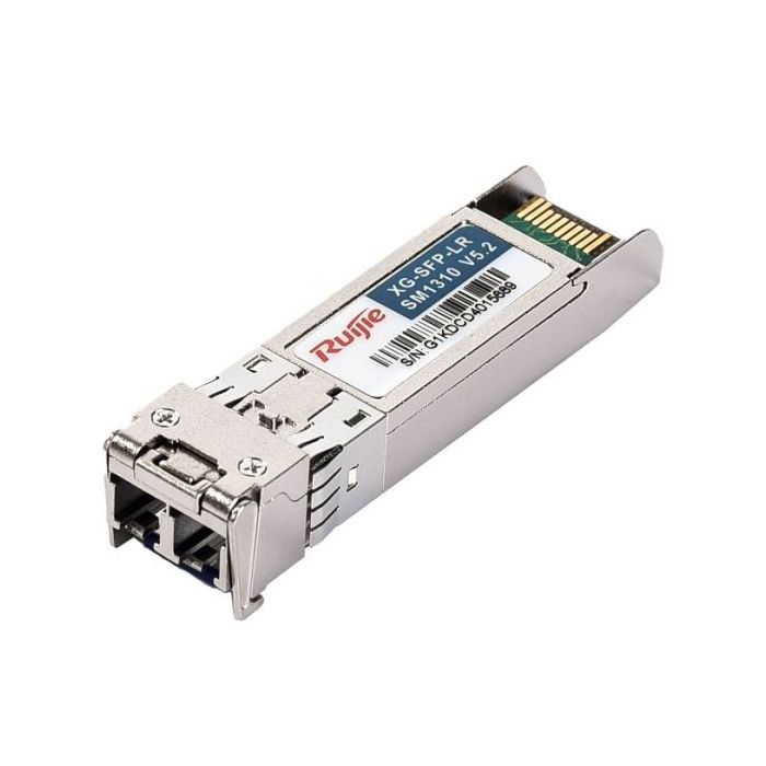 Ruijie XG-SFP-LR-SM1310 Modulo Transceptor SFP+ - 10GBase-LR - Fibra Optica hasta 10km - Velocidad hasta 10Gbps - Conector LC -