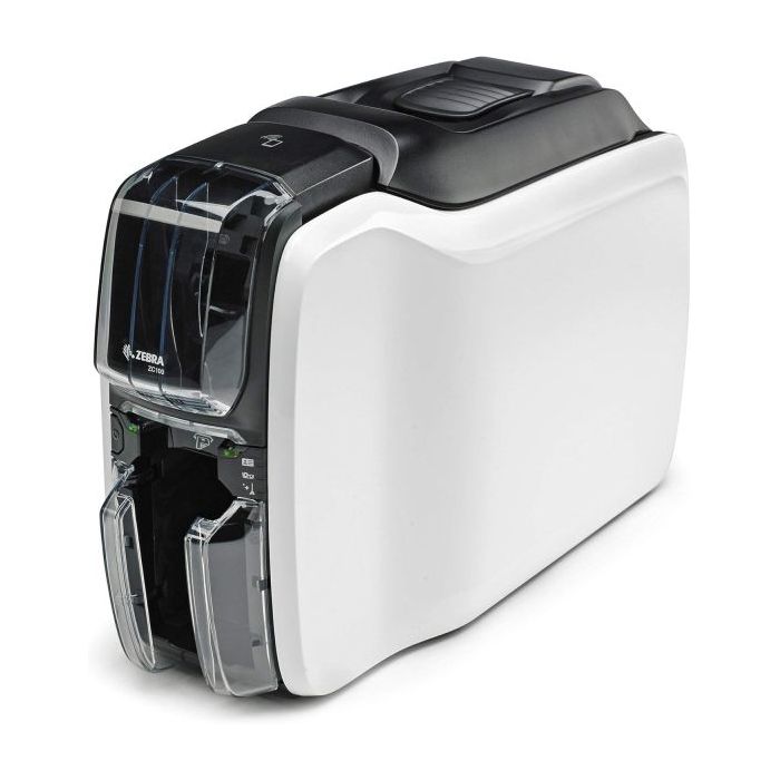 Zebra ZC100 Impresora de Tarjetas - Resolucion Maxima 300x300DPI - Velocidad de Impresion Monocromo 700 Tarjetas/h, Color 150 Ta