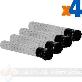Konica Minolta Bizhub C221/C224/C227/C267/C281/C284/C287/C364 Negro Pack de 4 Cartuchos de Toner Genéricos