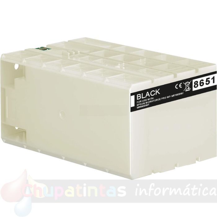 Epson T8651/T8661 Negro Cartucho de Tinta Pigmentada Genérico - Reemplaza C13T865140/C13T866140
