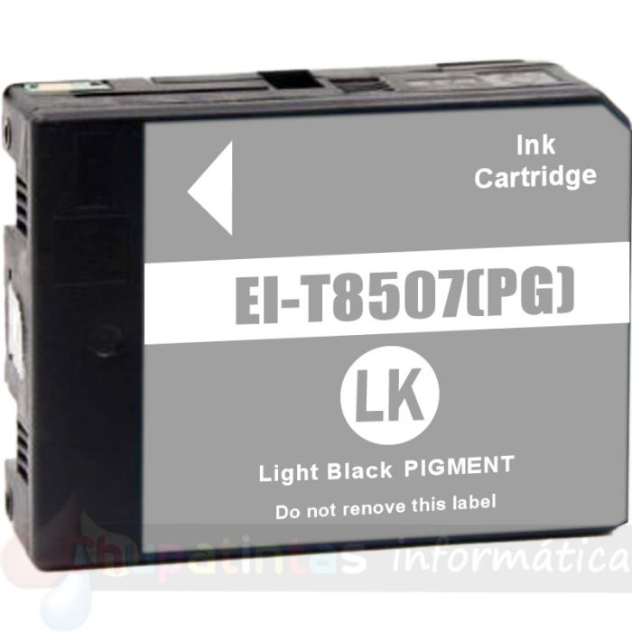 Epson T8507 Negro Light Cartucho de Tinta Pigmentada Genérico - Reemplaza C13T850700