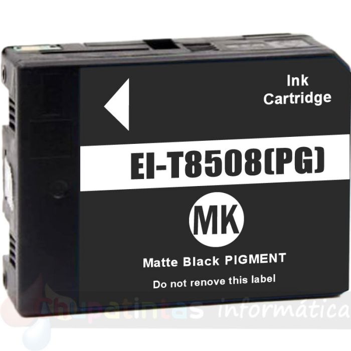 Epson T8508 Negro Mate Cartucho de Tinta Pigmentada Genérico - Reemplaza C13T850800