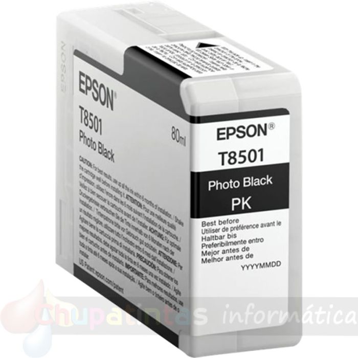 Epson T8501 Negro Foto Cartucho de Tinta Original - C13T850100
