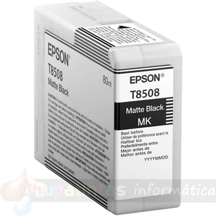Epson T8508 Negro Mate Cartucho de Tinta Original - C13T850800